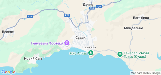 Где находится судаке