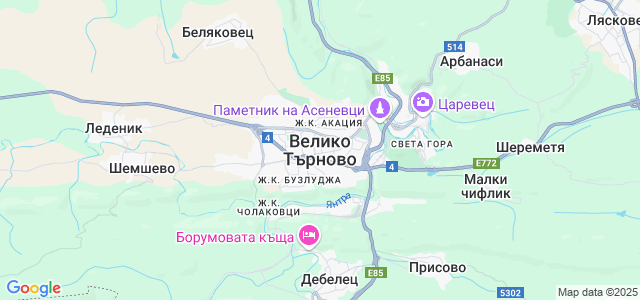 Карта велико тырново болгария