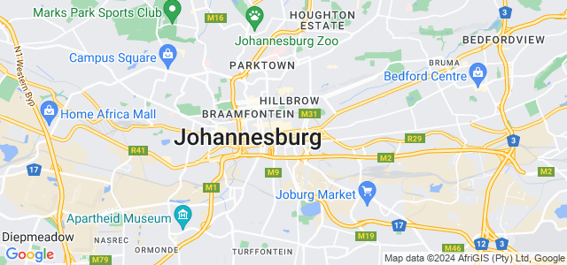 Йоханнесбург на карте. Карта Йоханнесбурга с районами.