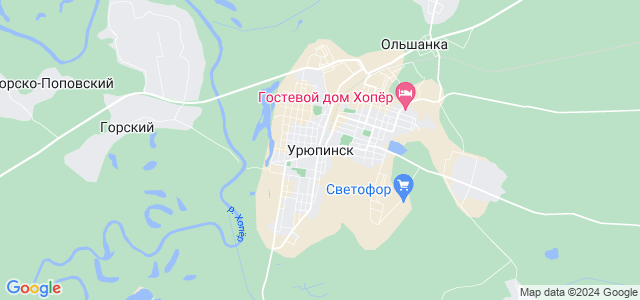 Урюпинск на карте. Карта поселка горный