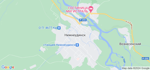 Карта города нижнеудинска