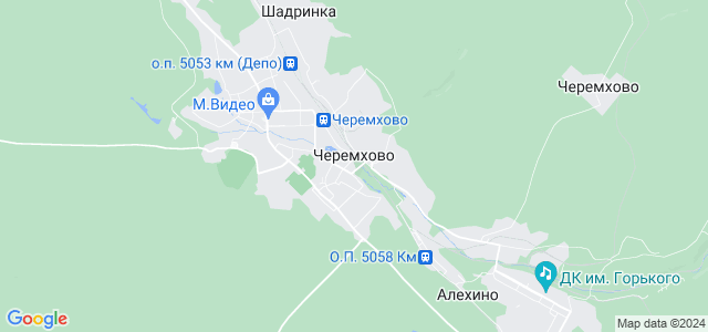 Карта города черемхово