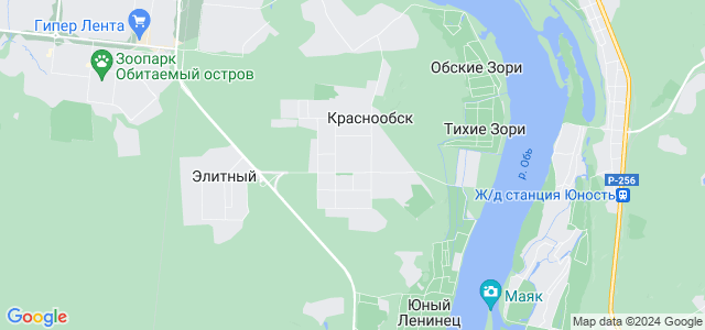 Краснообск новосибирск карта