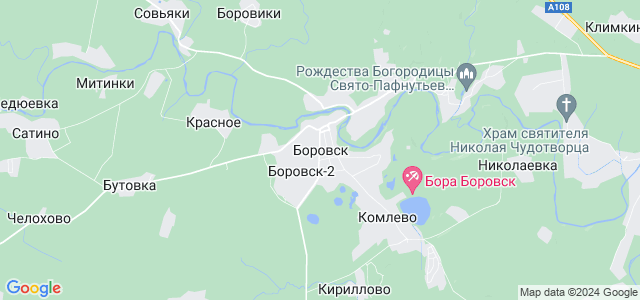 Домодедово боровск карта