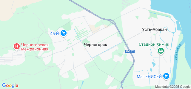 Черногорск дачи опытное карта
