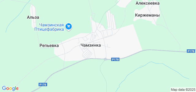 Карта чамзинка мордовия