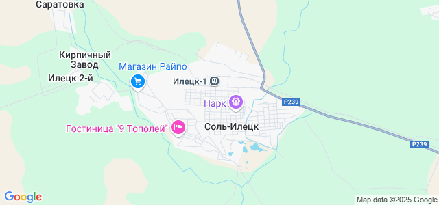 Карта где находится соль илецк