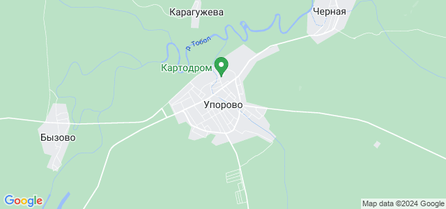 Карта упорово со спутника