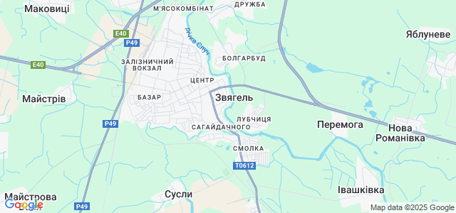 Новоград волынский карта