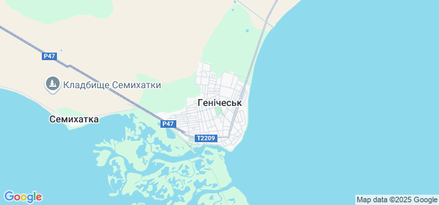 Геническ херсон карта