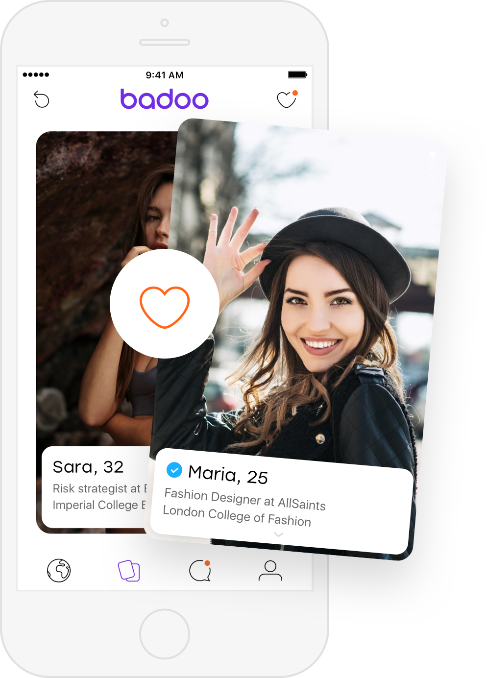 Der neue Look von Badoo Der neue Look von Badoo